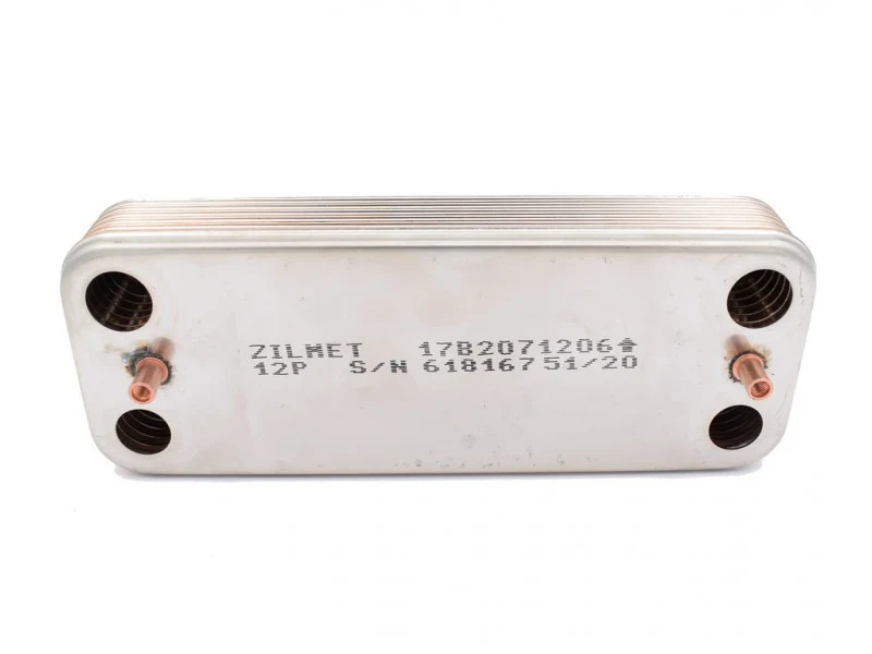 Теплообменник ГВС Zilmet 12 пластин для Protherm Lynx — ракурс 2