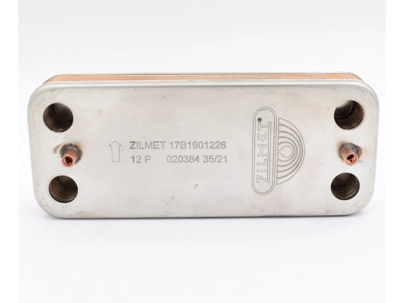 Теплообменник вторичный Zilmet 12 пластин для Protherm Пантера v.15, v.17 — ракурс 2