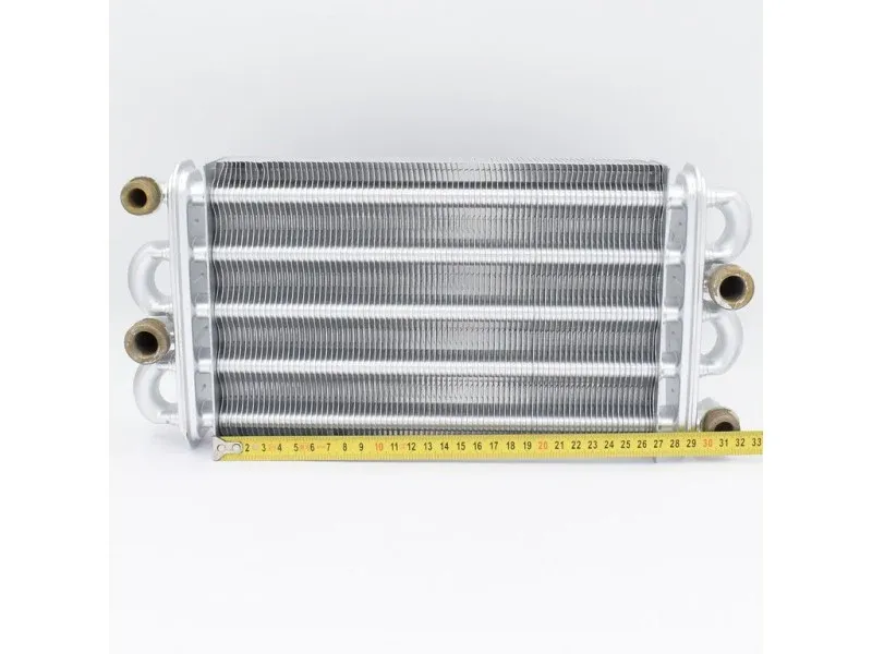 Теплообменник битермический Heatwave для Protherm Рысь, Леопард — размеры по линейке