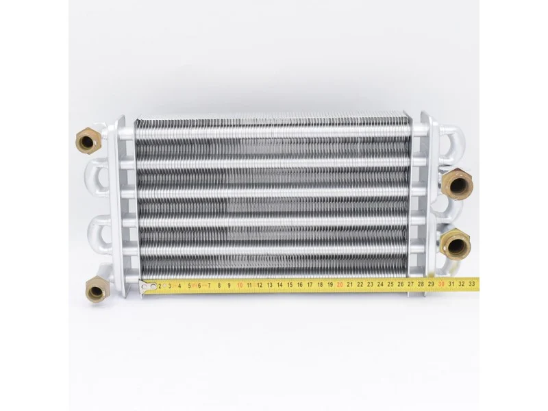 Теплообменник битермический Heatwave для котлов Ariston T2, TX — размеры по линейке