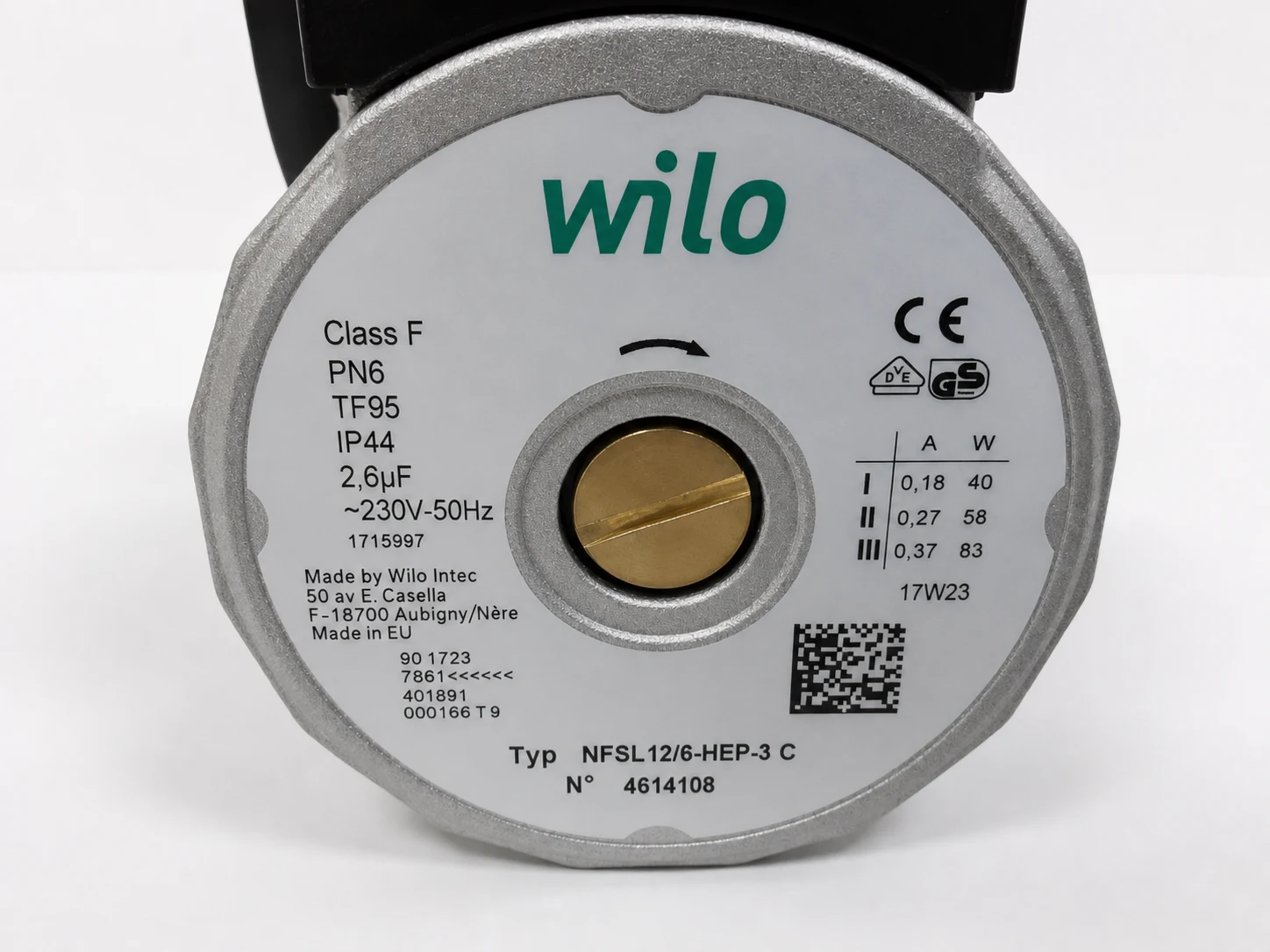 Насос циркуляционный Wilo NFSL12/6 HEP-3 для Protherm Пантера 28 KTV v.17 — ракурс 3