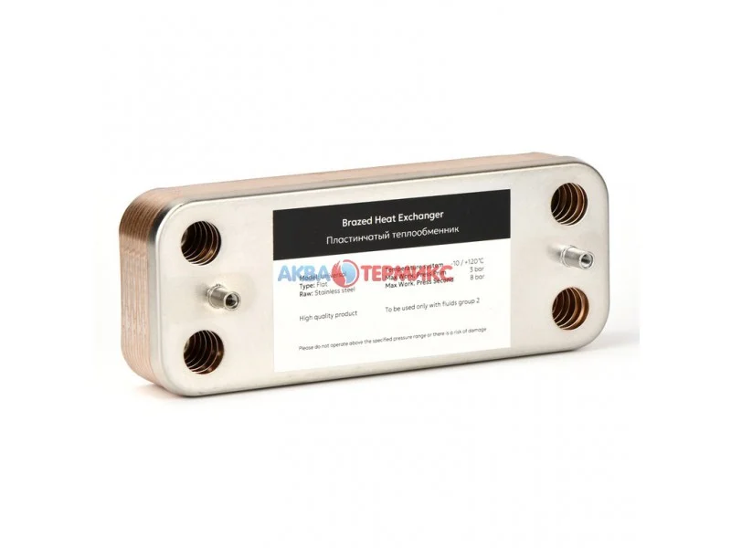 Теплообменник ГВС 12 пластин для Viessmann Vitopend 100-W A1JB, WH1B