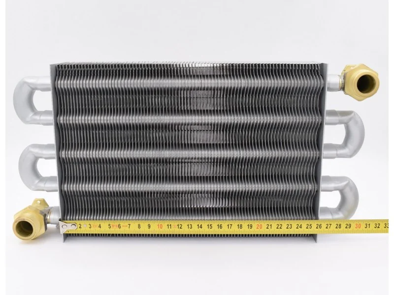 Теплообменник Valmex 82 ламели для Viessmann Vitopend 100-W WH1D, WH1B, WHKB — размеры